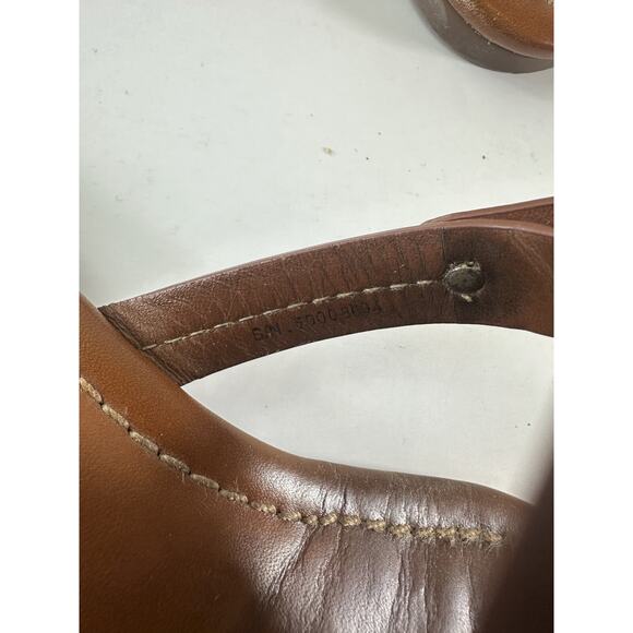 Tory Burch Miller Leather Thong Sandals Brown Flat Flip Flops Women's Size 7.5 M - Picture 5 of 14